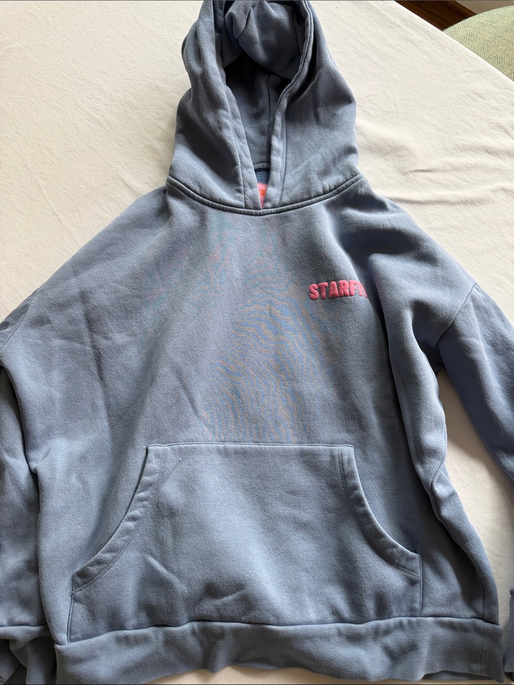 Starfit Blue Hooded Sweatshirt with Cherries- Medium